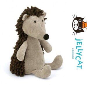 Jellycat | Brown and Cream Noodle Hedgehog | Size 5"